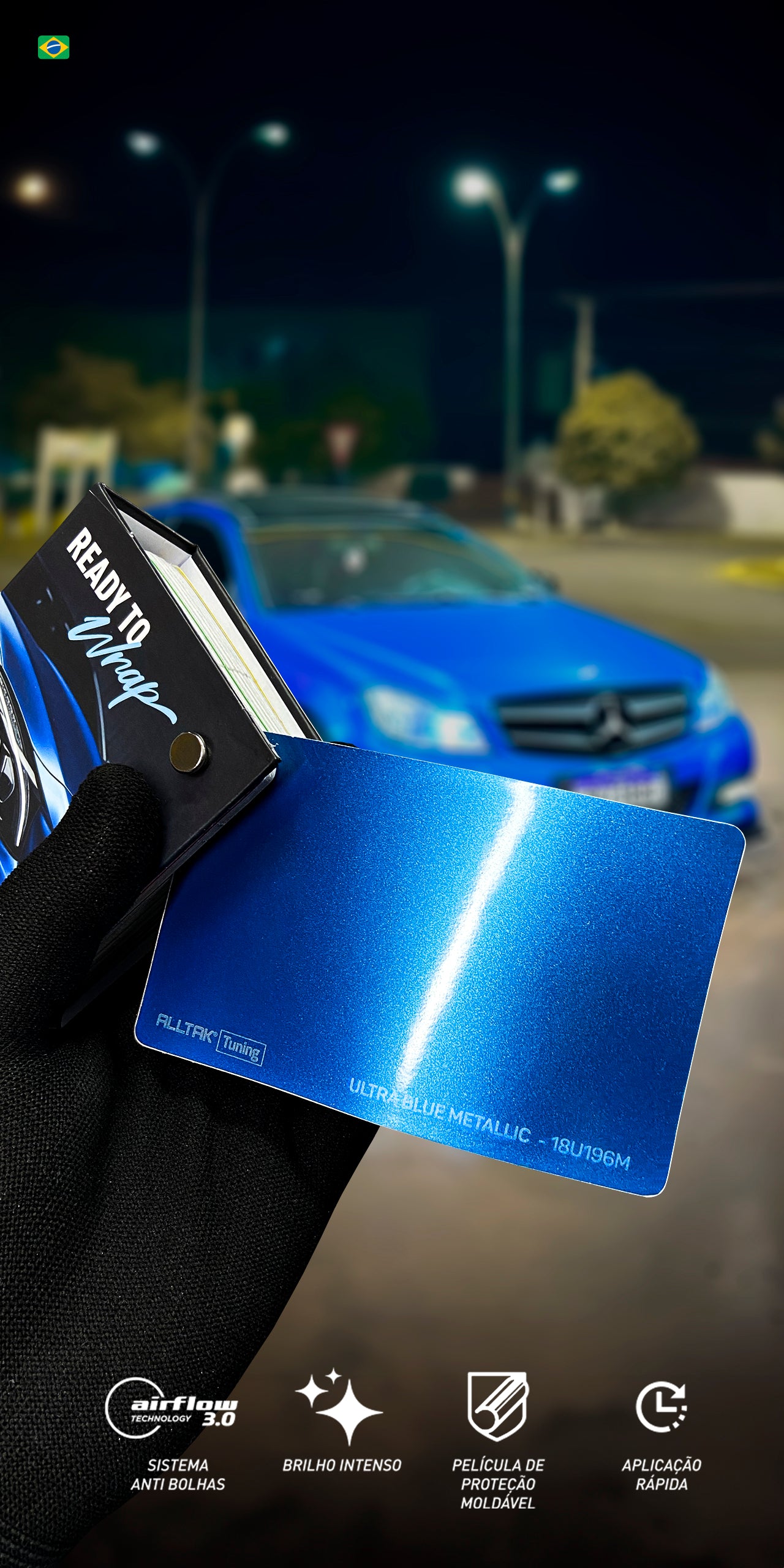 Vinilo Ultra Blue Metallic #18U196M