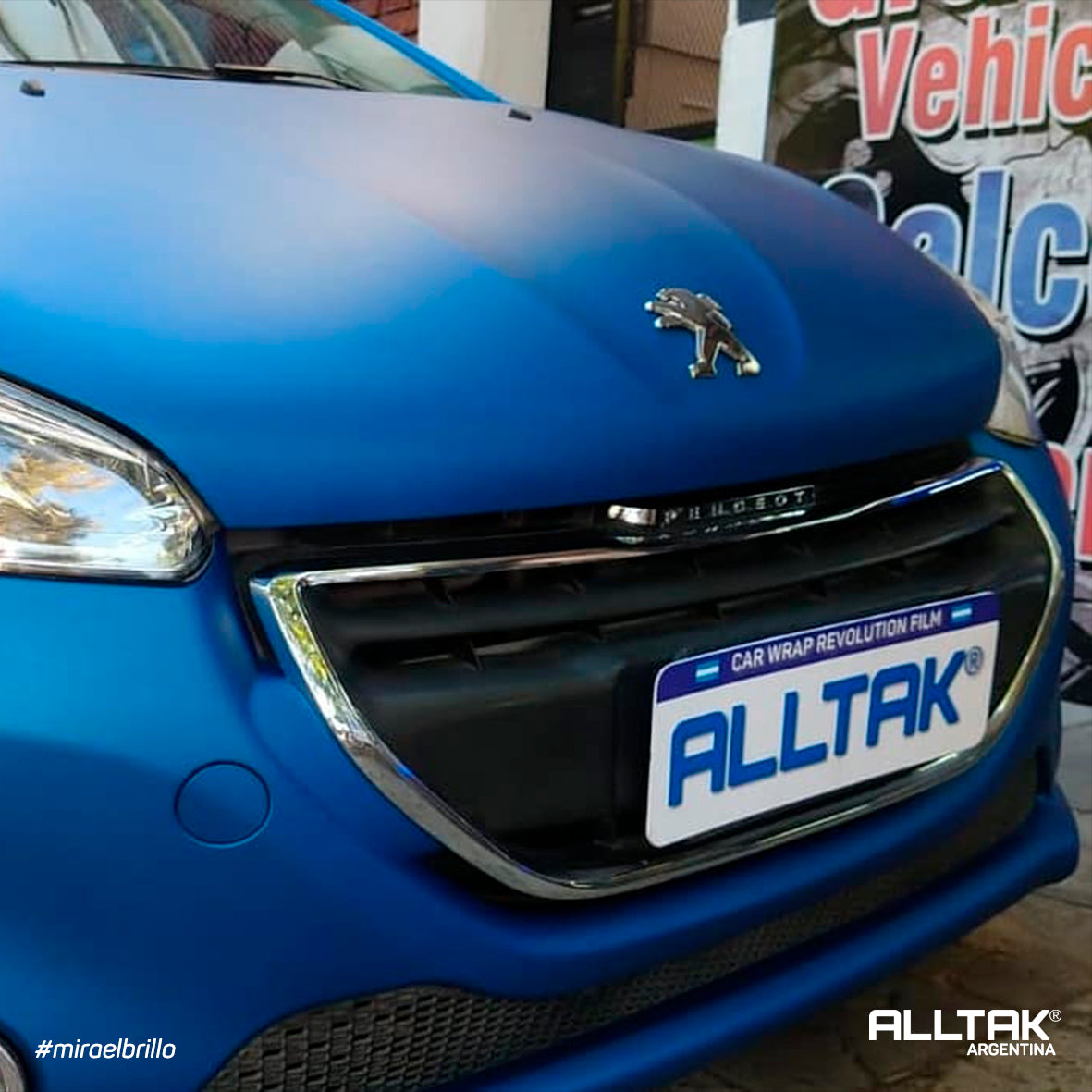 Vinilo Jateado Blue Metallic  #18J196M