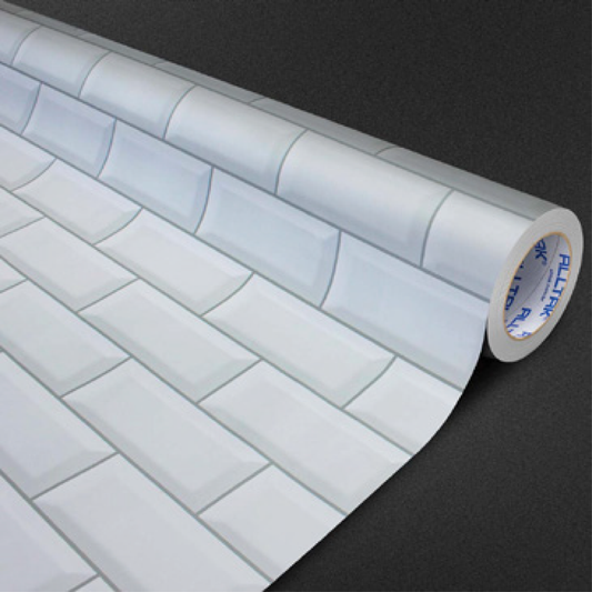 Vinilo Metro Blanco Mate #977D90