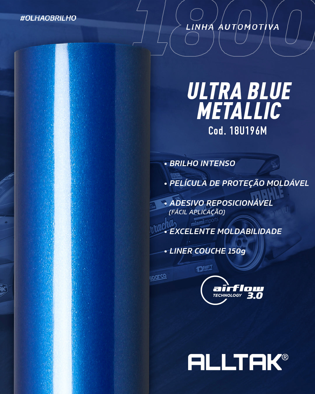 Vinilo Ultra Blue Metallic #18U196M